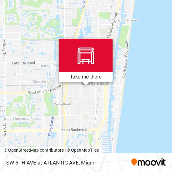 Mapa de SW 5TH AVE at  ATLANTIC AVE