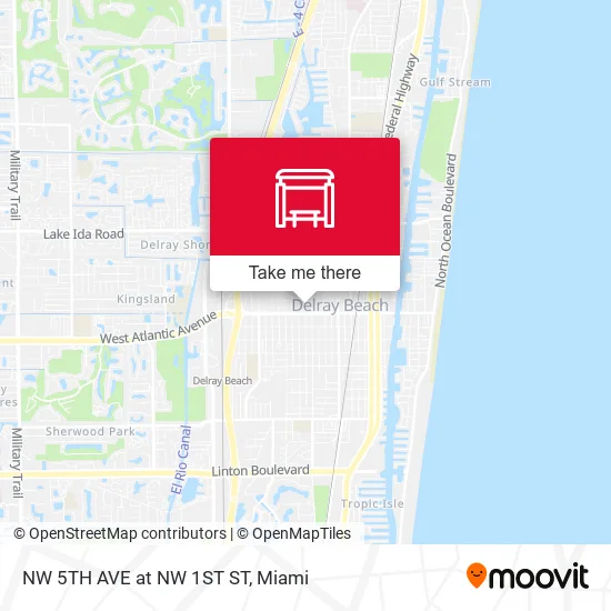 Mapa de NW 5TH AVE at  NW 1ST ST