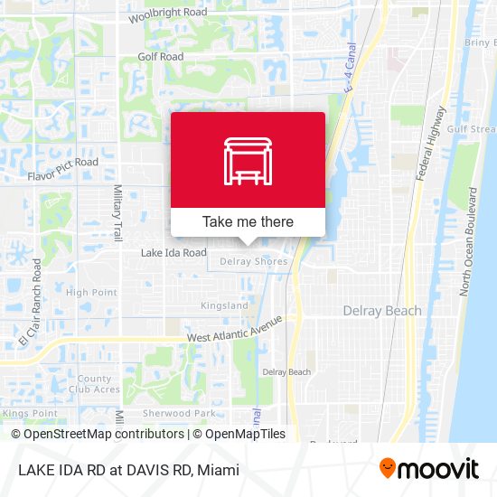 LAKE IDA RD at  DAVIS RD map