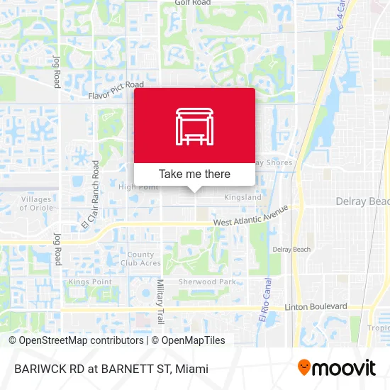 BARIWCK RD at  BARNETT ST map