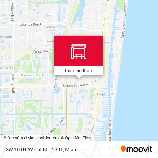 SW 10TH AVE at BLD1301 map