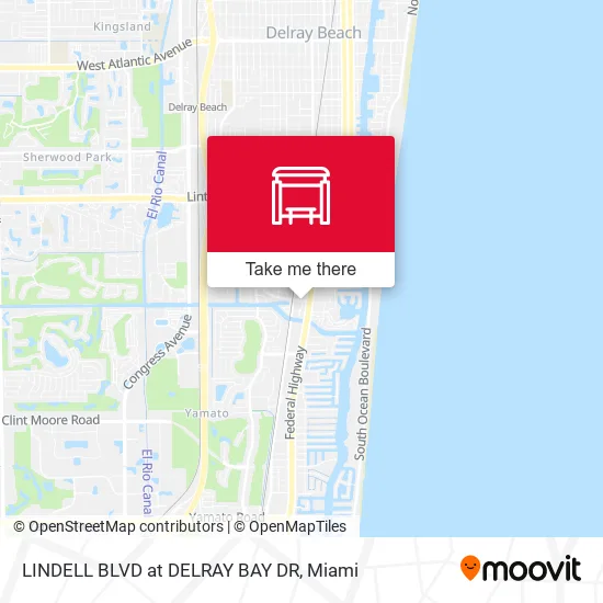 LINDELL BLVD at DELRAY BAY DR map