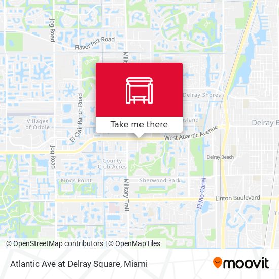 Mapa de Atlantic Ave at Delray Square