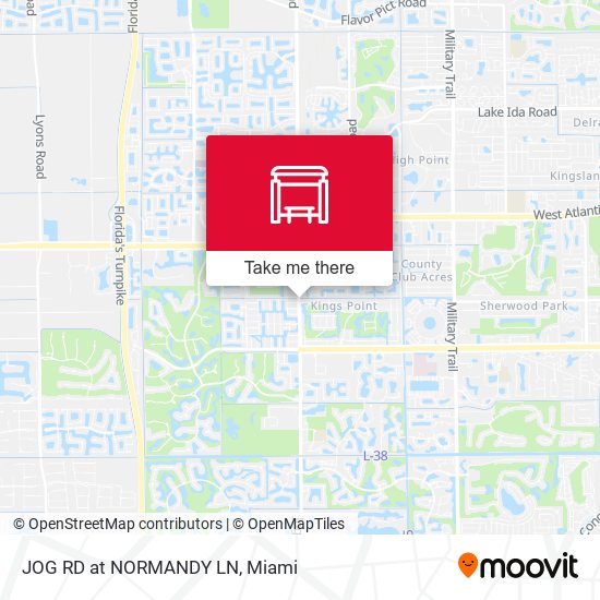 Jog Rd at Normandy Ln map