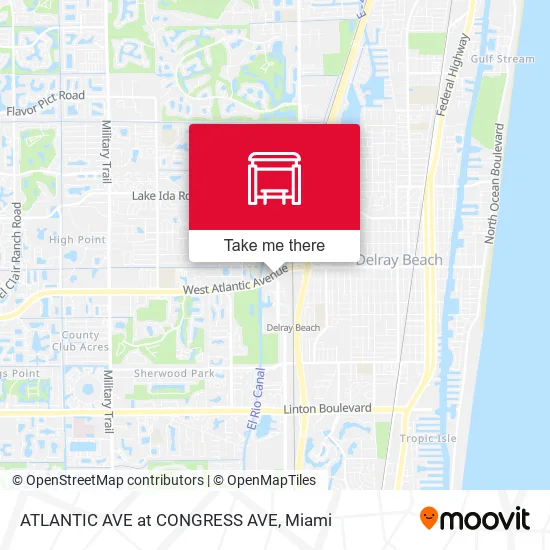 Mapa de ATLANTIC AVE at CONGRESS AVE