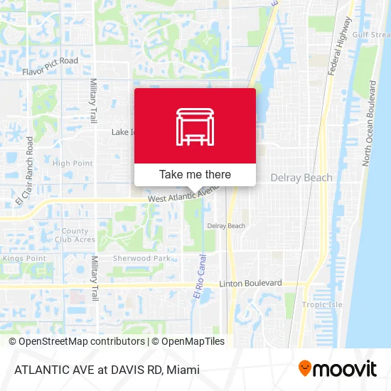 ATLANTIC AVE at DAVIS RD map