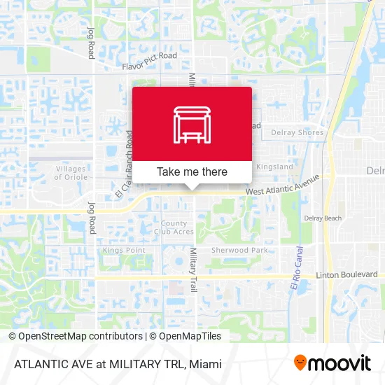 ATLANTIC AVE at MILITARY TRL map
