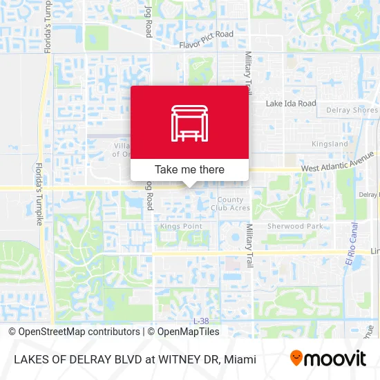 Mapa de LAKES OF DELRAY BLVD at  WITNEY DR