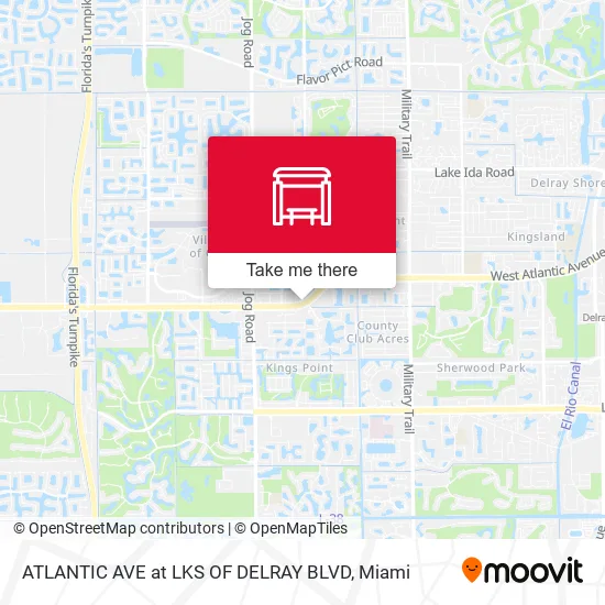 Mapa de ATLANTIC AVE at  LKS OF DELRAY BLVD