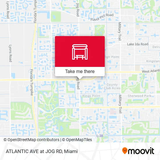 ATLANTIC AVE at JOG RD map