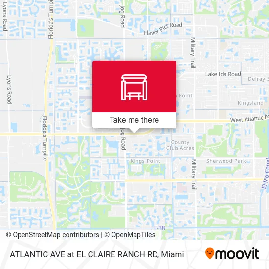 ATLANTIC AVE at EL CLAIRE RANCH RD map