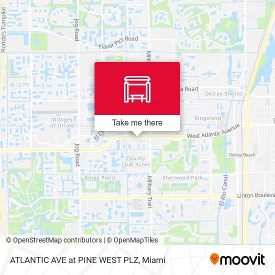 ATLANTIC AVE at PINE WEST PLZ map