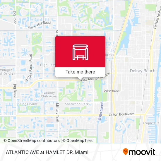 ATLANTIC AVE at HAMLET DR map