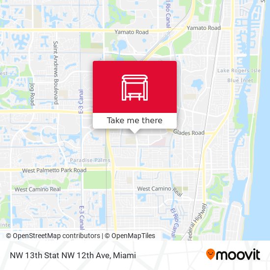 NW 13th Stat NW 12th Ave map