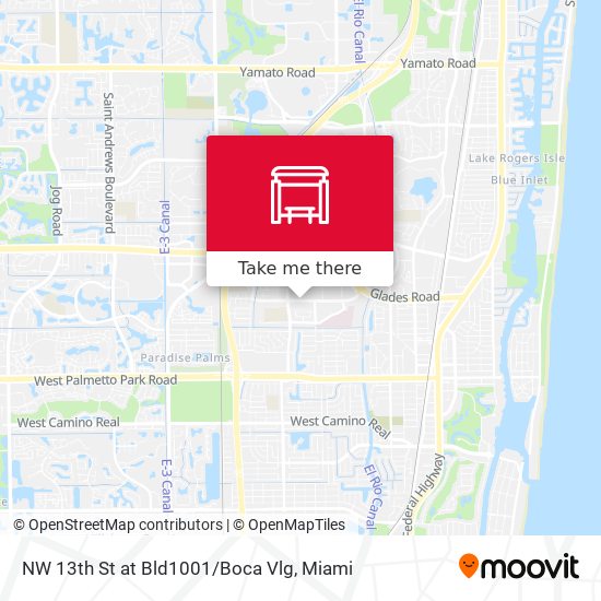 Mapa de NW 13th St at Bld1001/Boca Vlg