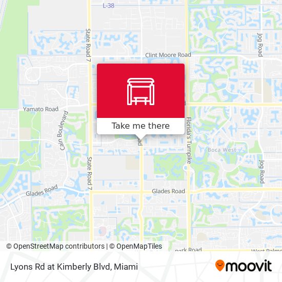 Lyons Rd at  Kimberly Blvd map