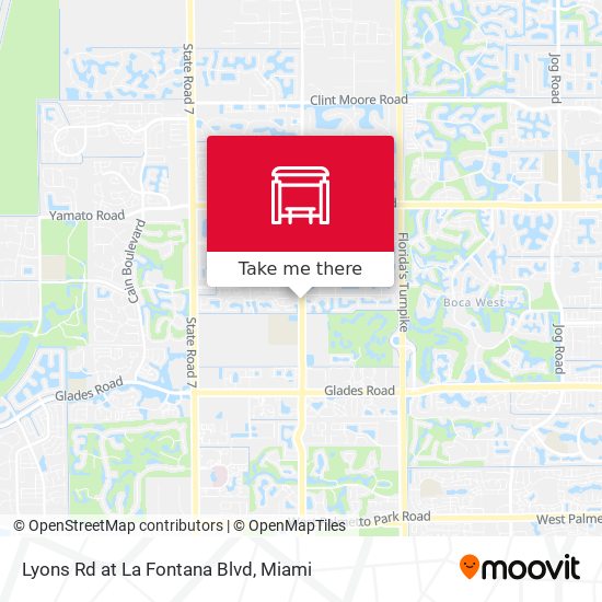 Lyons Rd at  La Fontana Blvd map