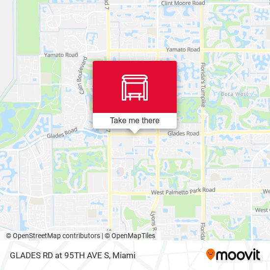 Mapa de GLADES RD at 95TH AVE S