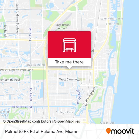 Palmetto Pk Rd at  Paloma Ave map