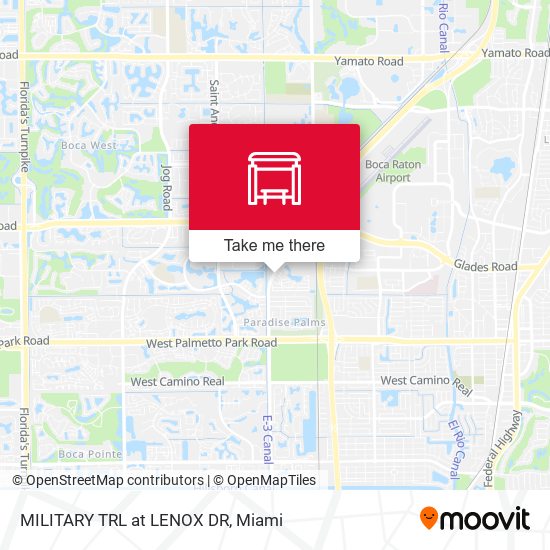 MILITARY TRL at  LENOX DR map