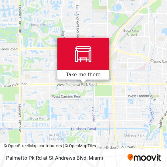 Palmetto Pk Rd at  St Andrews Blvd map