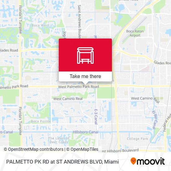 Mapa de PALMETTO PK RD at  ST ANDREWS BLVD