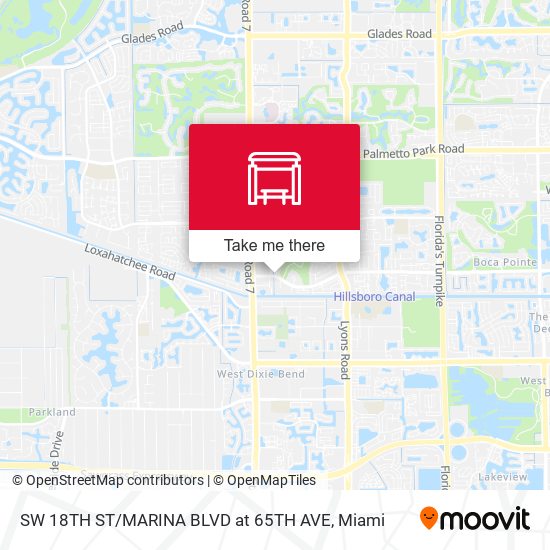 SW 18TH ST / MARINA BLVD at  65TH AVE map