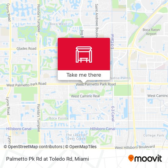 Palmetto Pk Rd at Toledo Rd map