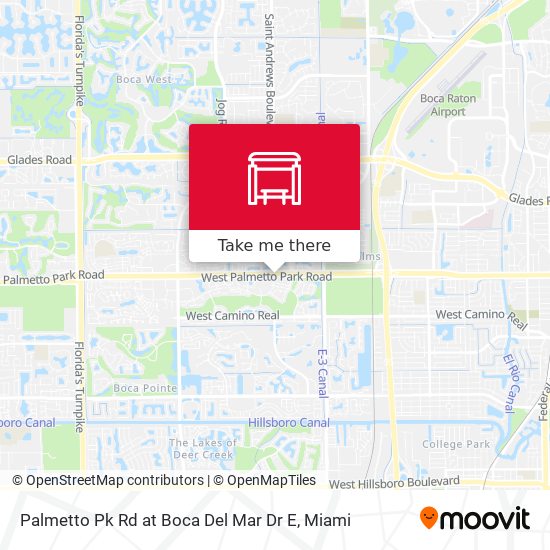 Palmetto Pk Rd at  Boca Del Mar Dr E map