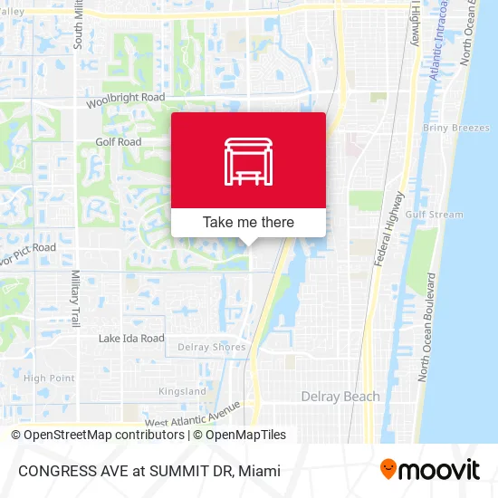 CONGRESS AVE at SUMMIT DR map