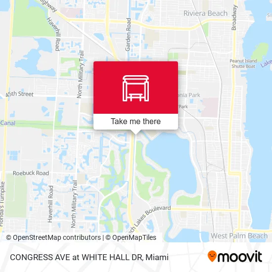 CONGRESS AVE at  WHITE HALL DR map