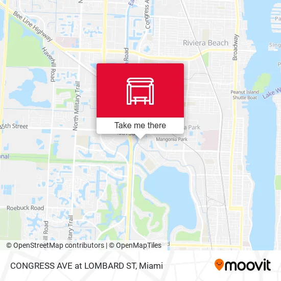 CONGRESS AVE at  LOMBARD ST map