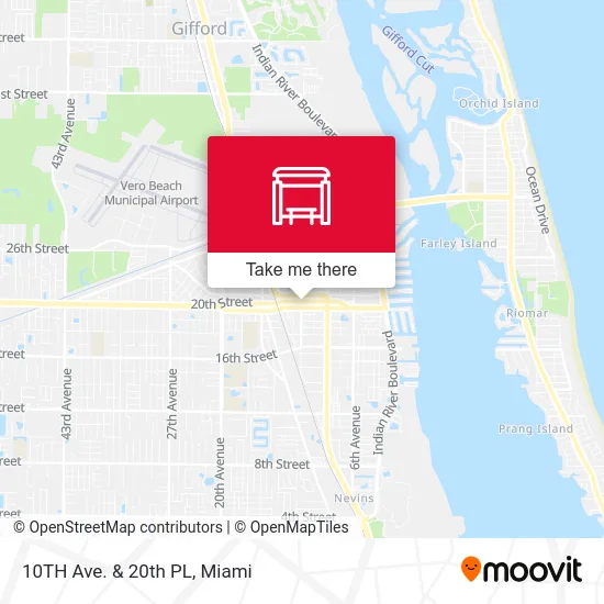 10TH Ave.  &  20th PL map