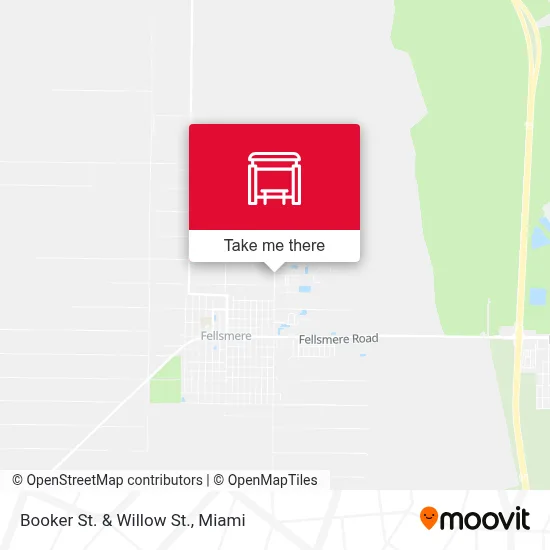 Booker St.  &  Willow St. map