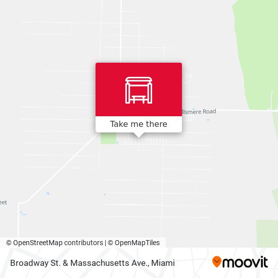 Broadway St.  &  Massachusetts Ave. map