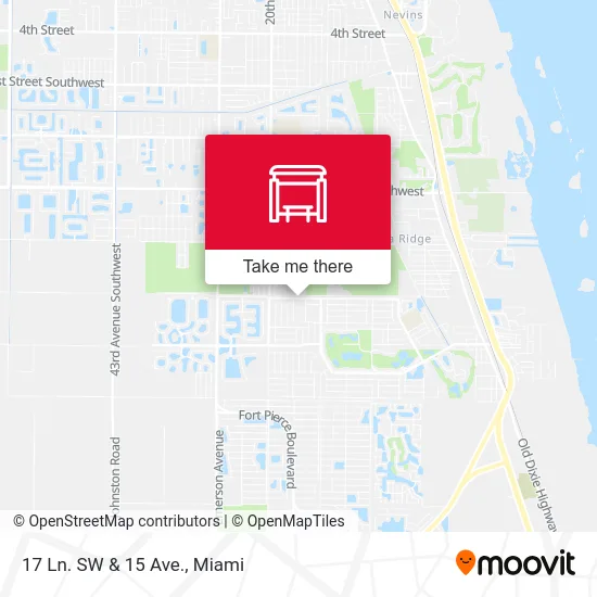 17 Ln. SW  &  15 Ave. map