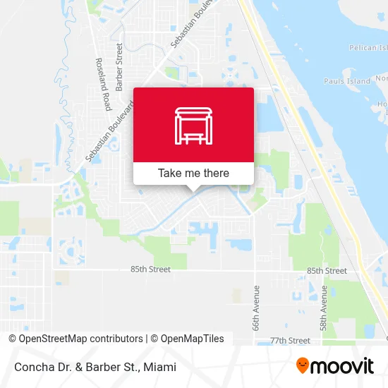 Concha Dr.  &  Barber St. map