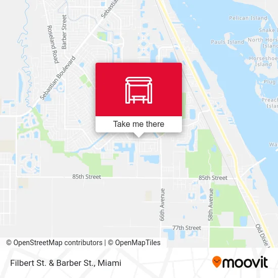 Filbert St.  &  Barber St. map
