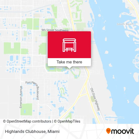 Highlands Clubhouse map