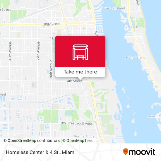 Homeless Center  &  4 St. map