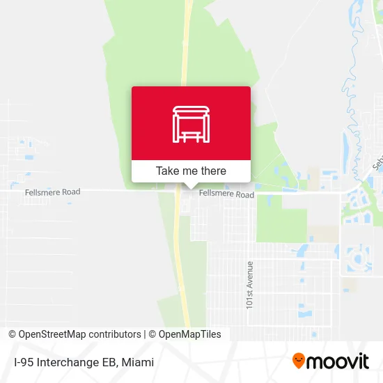 I-95 Interchange EB map