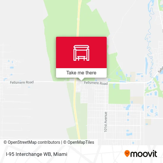 I-95 Interchange WB map