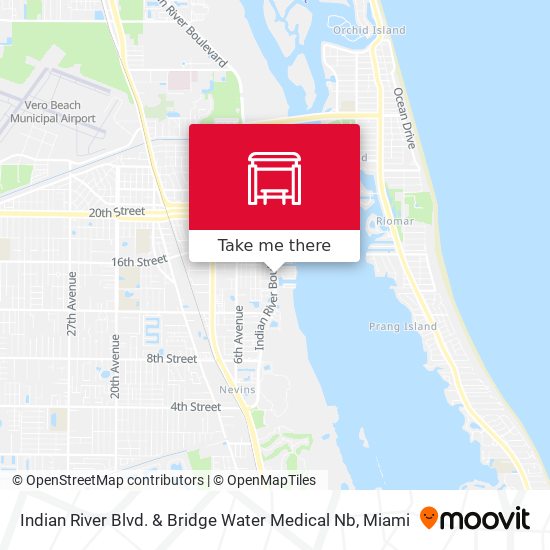 Indian River Blvd.  &  Bridge Water Medical Nb map