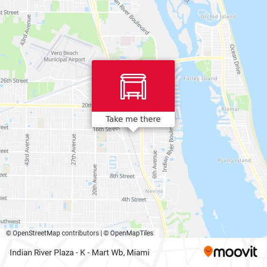 Indian River Plaza - K - Mart Wb map