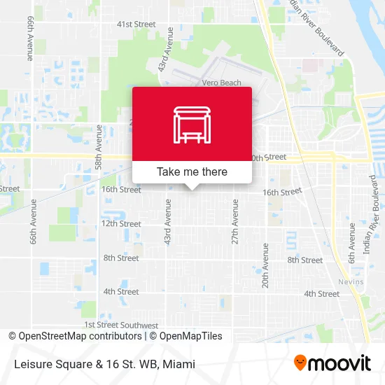 Leisure Square  &  16 St. WB map