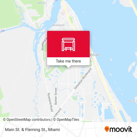 Main St.  &  Fleming St. map