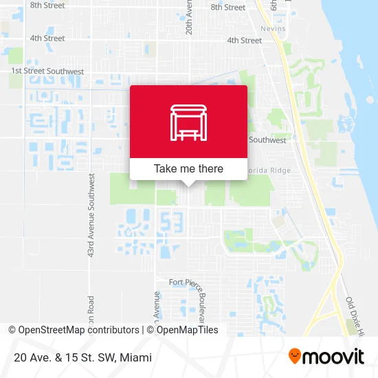 20 Ave.  &  15 St. SW map