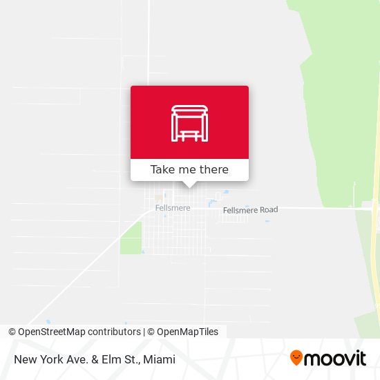 New York Ave.  &  Elm St. map
