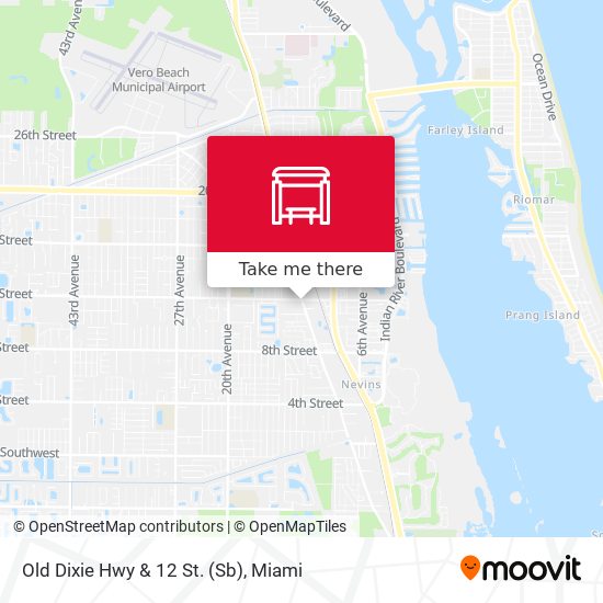 Old Dixie Hwy  &  12 St. (Sb) map