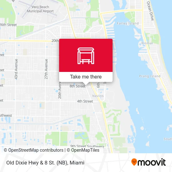 Mapa de Old Dixie Hwy  &  8 St. (NB)
